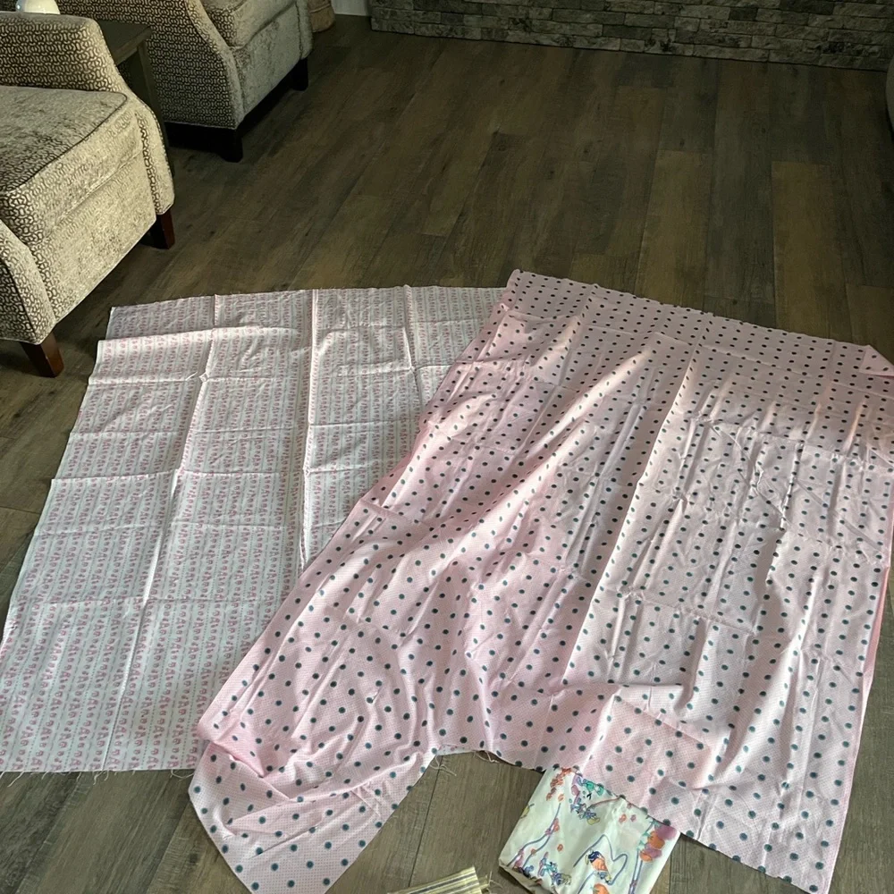 Assorted Fabric Bundle for Quilting, Crafts, Baby Blanket Ect NEW